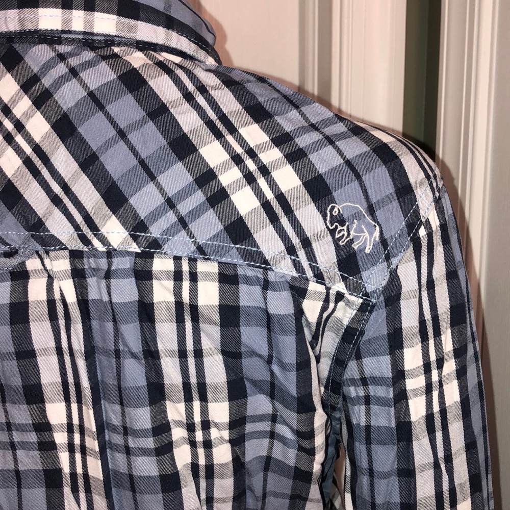 Buffalo David Bitton Blue Buttondown L - Picture 6 of 8